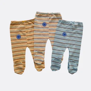 Set 3 ghettine neonato/a in cotone caldo colori assortiti