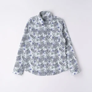 Satin e true blue - Camicia a fantasia