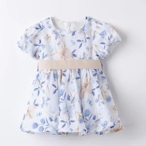 Abito Floreale Minibanda | Con Fiocco e Sottogonna in Tulle