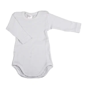 2 Body manica lunga con bottoncini su spalla - 100% cotone caldo