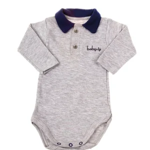 Body manica lunga con colletto - 100% cotone caldo