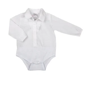 Body manica lunga modello camicia