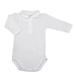 Body manica lunga modello Polo in piquet