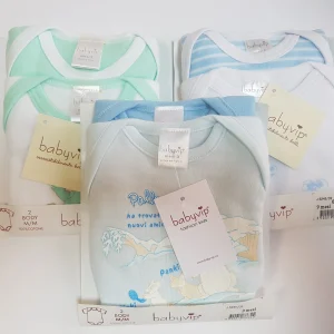Set 4 Body neonato Babyvip mezza manica cotone caldo colori assortiti