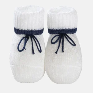 Scarpina neonato in cotone mercerizzato