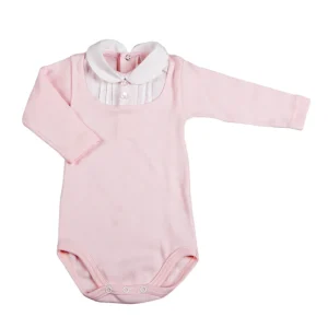 Body manica lunga con colletto - 100% cotone caldo