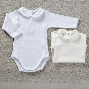 Body manica lunga con colletto - 100% cotone caldo