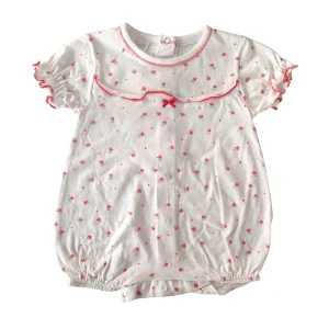 Pagliaccetto in cotone mezza manica a fantasia