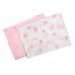 2 Quadrati di garza idrofilo, igienici e assorbenti in doppio tessuto di cotone