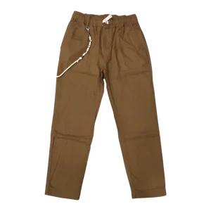 Pantalone Marrone | Cotone e Lino con Coulisse