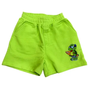 Bermuda Felpa Garzata Verde | Elastico e Coulisse