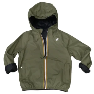 K-Way Jake Plus Bambino | Giubbino Reversibile Verde/Blu