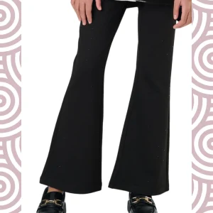 NERO - Pantalone c/strass