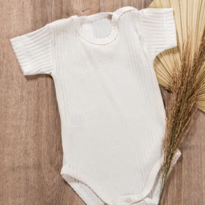 Body neonato in cotone a mezza manica