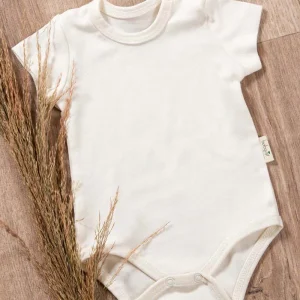 Body neonato mezza manica in cotone organico