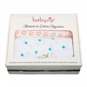 2 Mussole in 100% cotone organico