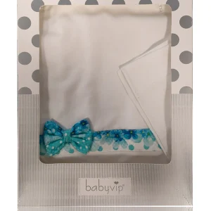 Set lenzuola 3 pezzi per carrozzina e culletta con fiocco