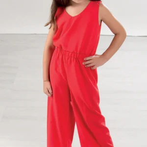 Vestitino in crepe con elastico in vita e retro con scollatura a “v” con fiocco applicato