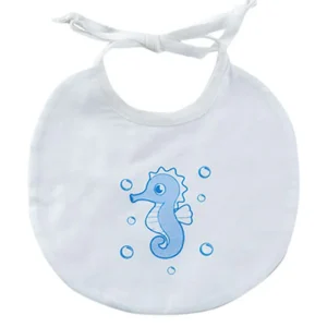 Bavetta in tela di cotone con stampa