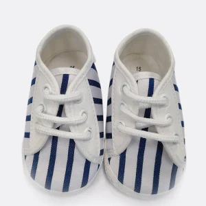 Scarpina allacciata in cotone