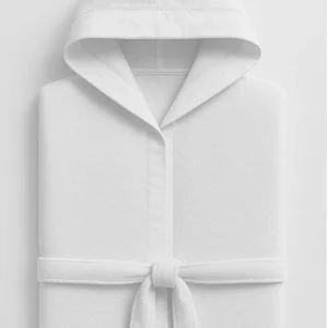 Accappatoio in spugna con cappuccio