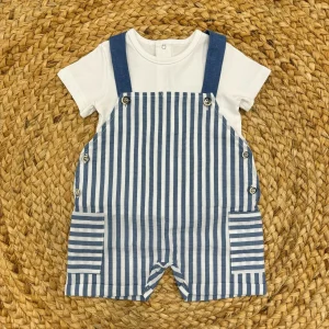 Barcellino Salopette con magliettina A righe