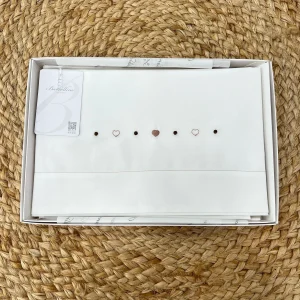 Barcellino Set Lenzuolino Cuoricini Per Passeggino