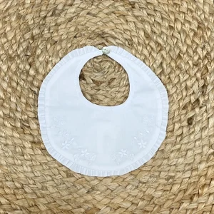 Coccodè Firenze Bavaglino con fiori ricamati