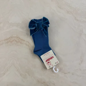 Condor Calzini alti con fiocco in Velluto