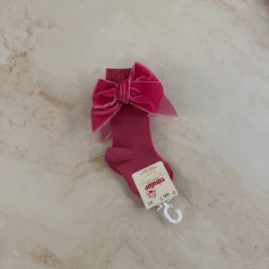 Condor Calzini alti con fiocco in Velluto