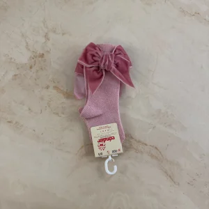 Condor Calzini alti con fiocco in Velluto