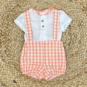 Del Sur Salopette e camicina A quadri