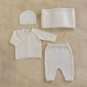 Lalalù Set Nascita in Misto lana