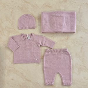 Lalalù Set Nascita in Misto lana