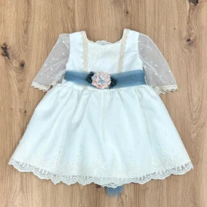 Lilus Abito battesimale con fiore