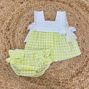 Paz Rodrìguez Blusa e coulotte in Vichy