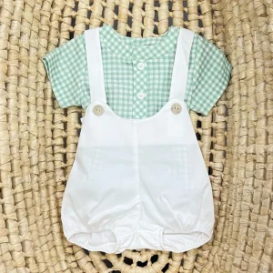 Paz Rodrìguez Salopette e camicina Vichy