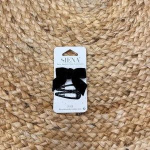 Siena Set clip con fiocco in Velluto