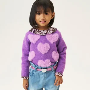 COSY LILAC -  Maglioncino Cuori